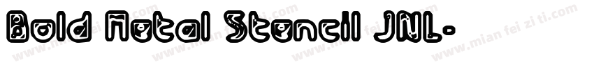 Bold Metal Stencil JNL字体转换